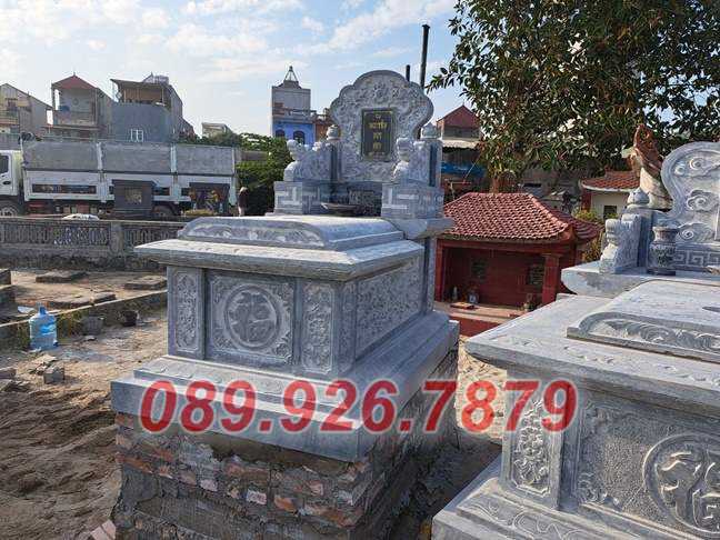 Mẫu mộ đá lưu giữ tro hài cốt bán Cà Mau - Mộ đá gia đình, cha mẹ đẹp
